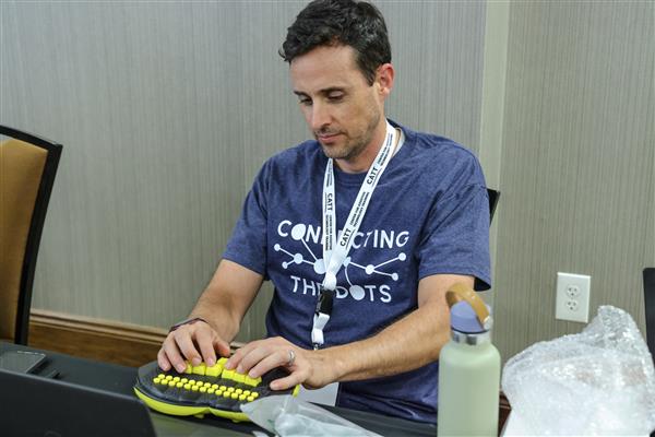 A TVI in South Carolina using the Braille Buzz device